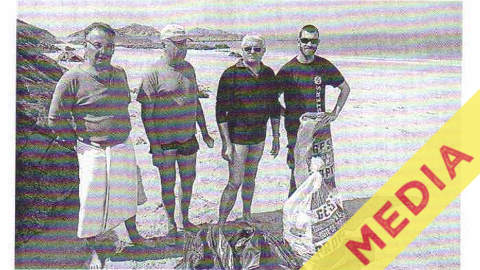 Nettoyage de la plage à Erquy (CSCA)